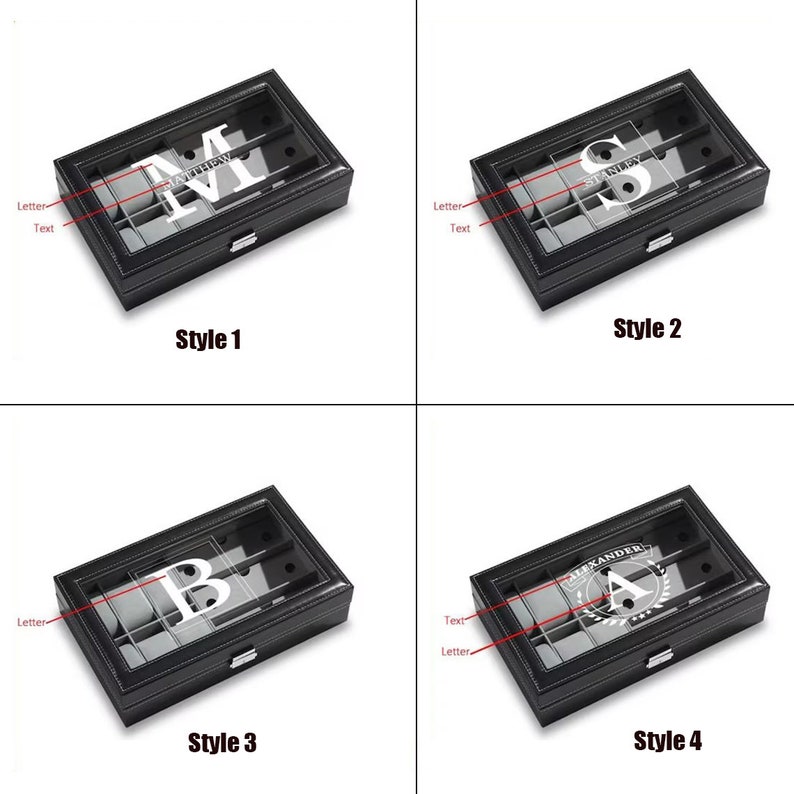 Personalized Engraved Watch Box for Men,custom Jewelry Box With Name