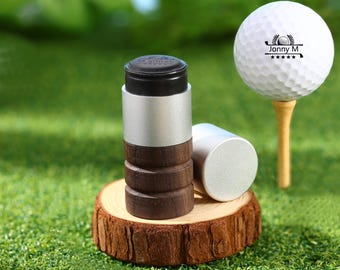 Personalized Golf Stamp Large Size,Wooden Golf Ball Stamp,Custom Ball Stamp,Name Golf Stamp,Ink Golf Stamp,Golfer Sport Gift