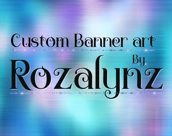 Custom Banner | Personalized Digital Branding | Hand drawn elements. Watercolor Fantasy, Cottagecore, Mystical Aesthetic