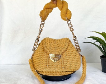 Crochet purse, crossbody bag, hand woven bag, luxury bag , bag for bag women