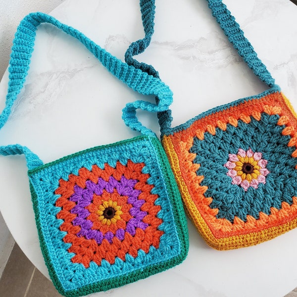 Sac au crochet le plus mignon pour votre maman, mini sac à fleurs au crochet