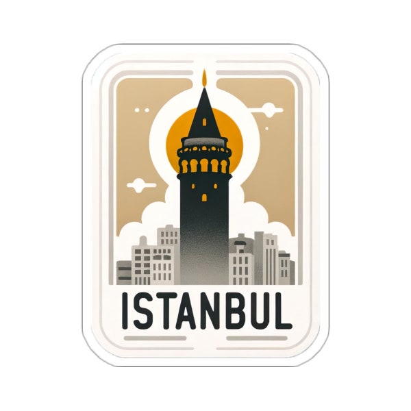 Travel Turkey Istanbul Sticker Vinyl Decal Travel Sticker Turkey Stickers Middle East Travel Stickers Galata Tower Turks Turkish Stickers