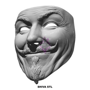 Guy Fawkes V for Vendetta Anonymous Custom Hand Painted Rusted