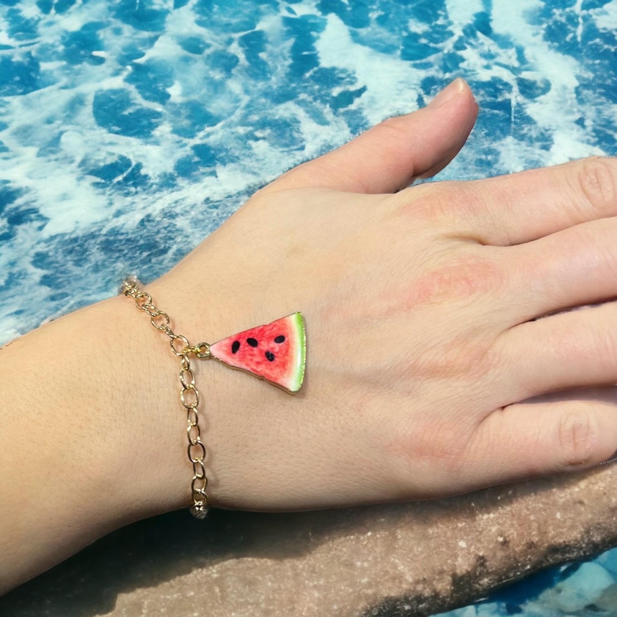 Jewel Paradise Bracciale in tormalina e anguria in rame Bracciale in