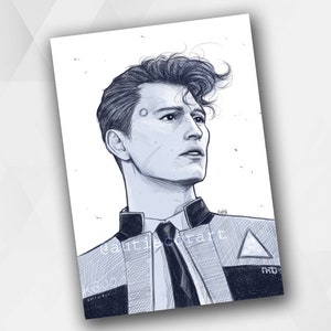 Puede incluir: Un dibujo a lápiz en blanco y negro de un hombre con el pelo corto y oscuro. Lleva una chaqueta de traje oscura con una camisa blanca y una corbata oscura. El dibujo está sobre un fondo blanco. El texto "@autistic.craft" está escrito en la esquina inferior izquierda del dibujo.