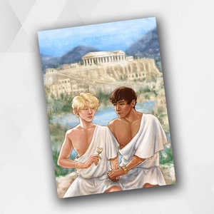 Impresión de arte Príncipe Cautivo A4, Damen x Laurent, fanart