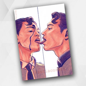 Connor Android RK800 A4 art print Detroit Become Human, dbh fanart