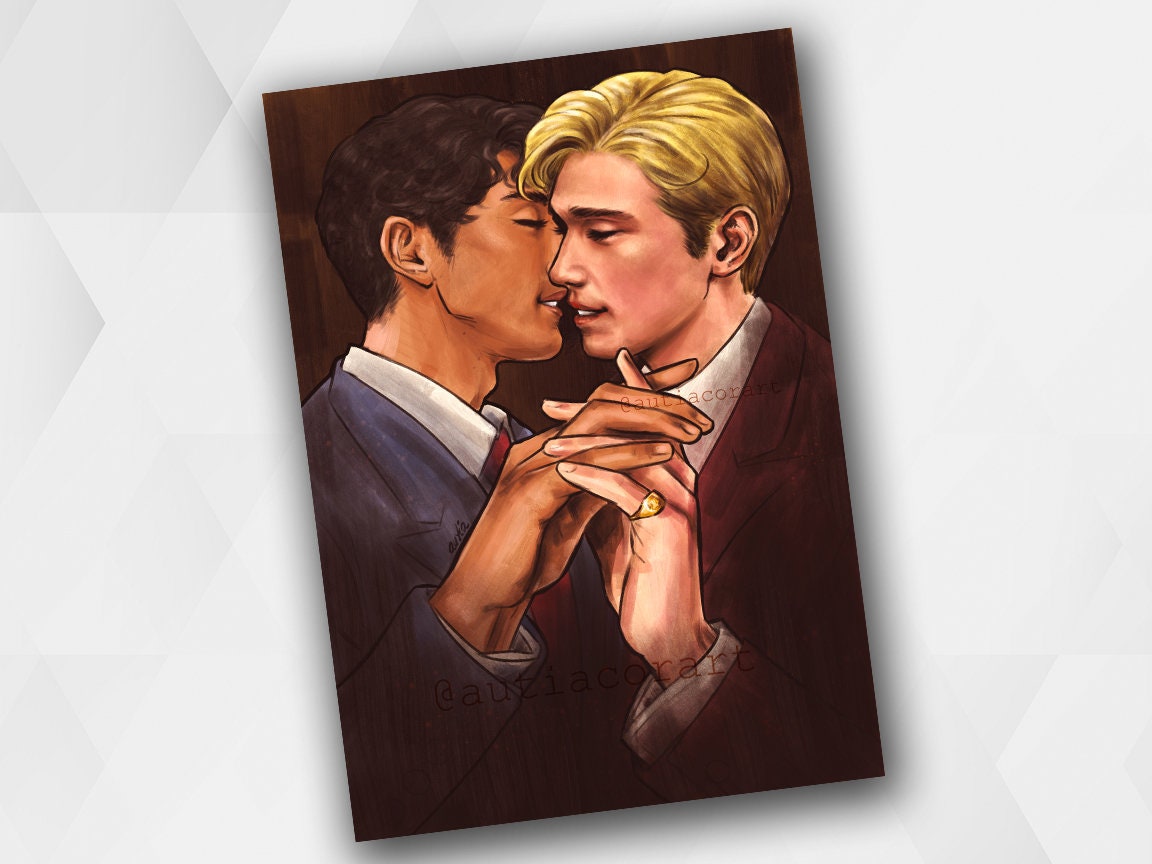 RWRB Alex and Henry A4 Art Print, A2 Poster, Red White & Royal Blue ...