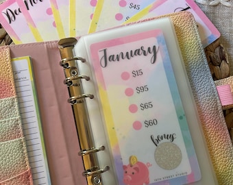 A6 | Monthly Savings Challenge Set