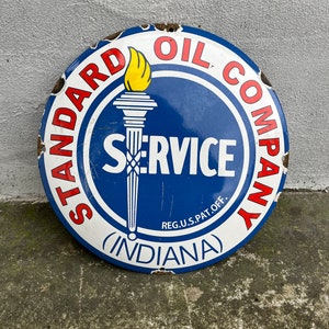 Lot Detail - KENTUCKY STANDARD OIL MINERAL SPIRITS PORCELAIN SIGN.