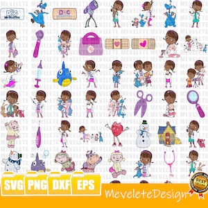 Doc McStuffins Svg Doc McStuffins Png SVG Bundle LAYERED Cricut Files,Instant Download