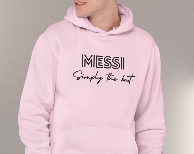 Messi 10 Simply the Best Unisex Hoodie for Adults and Youth - With front and back design