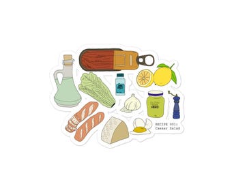 Adesivo per insalata Cesare