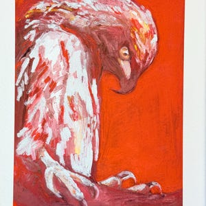 Stampa artistica giclée Bold Hawk - Arte murale vibrante raffigurante animali selvatici - Dipinto di uccelli ispirato alla natura