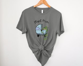 Plant Mom T-Shirt, Trendy Flower Design