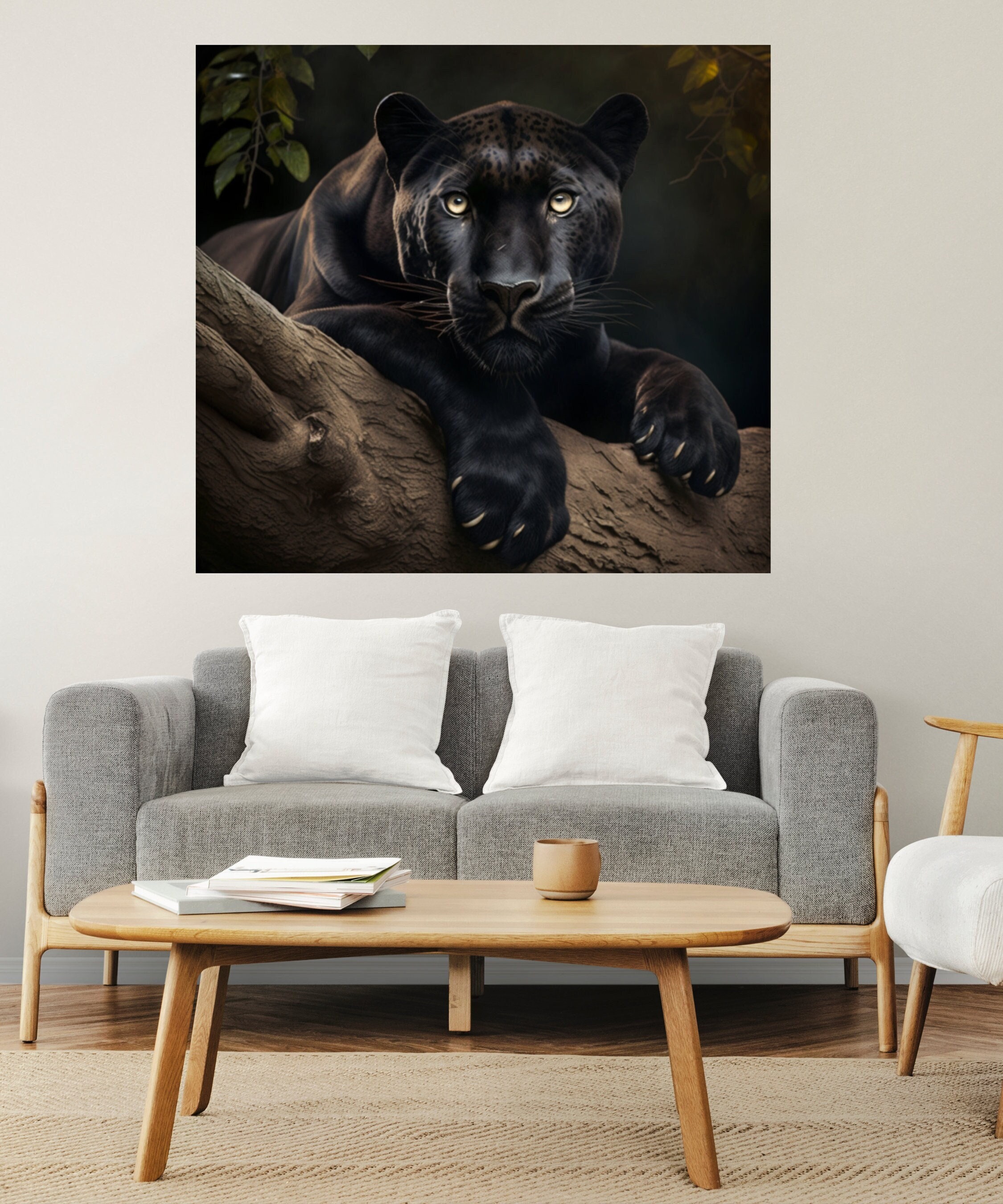 Black Panther Wall Art Animal Art Print Canvas Wall Art Animals Wall