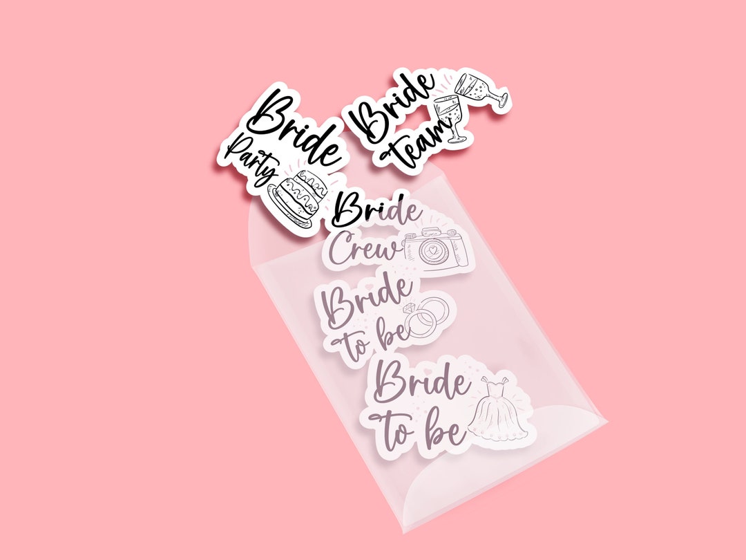 Bachelorette Party Sticker Set, Bachelorette Party Stickers, Bride Crew ...