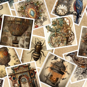 Junk Journal Steampunk Journaling Kit 300 Printable Steampunk Craft Kit ...