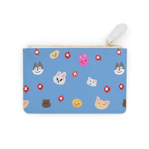 Mini pochette Skzoo, Stray Kids SKZoo Merch Wallet pour fans de K-pop, petit sac à main bandoulière, pochette à fermeture éclair, accessoires de concert, cadeau pour elle,