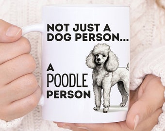 Pudel Person Kaffeetasse | Geschenk für Pudelliebhaber, Besitzer, Mütter und Väter