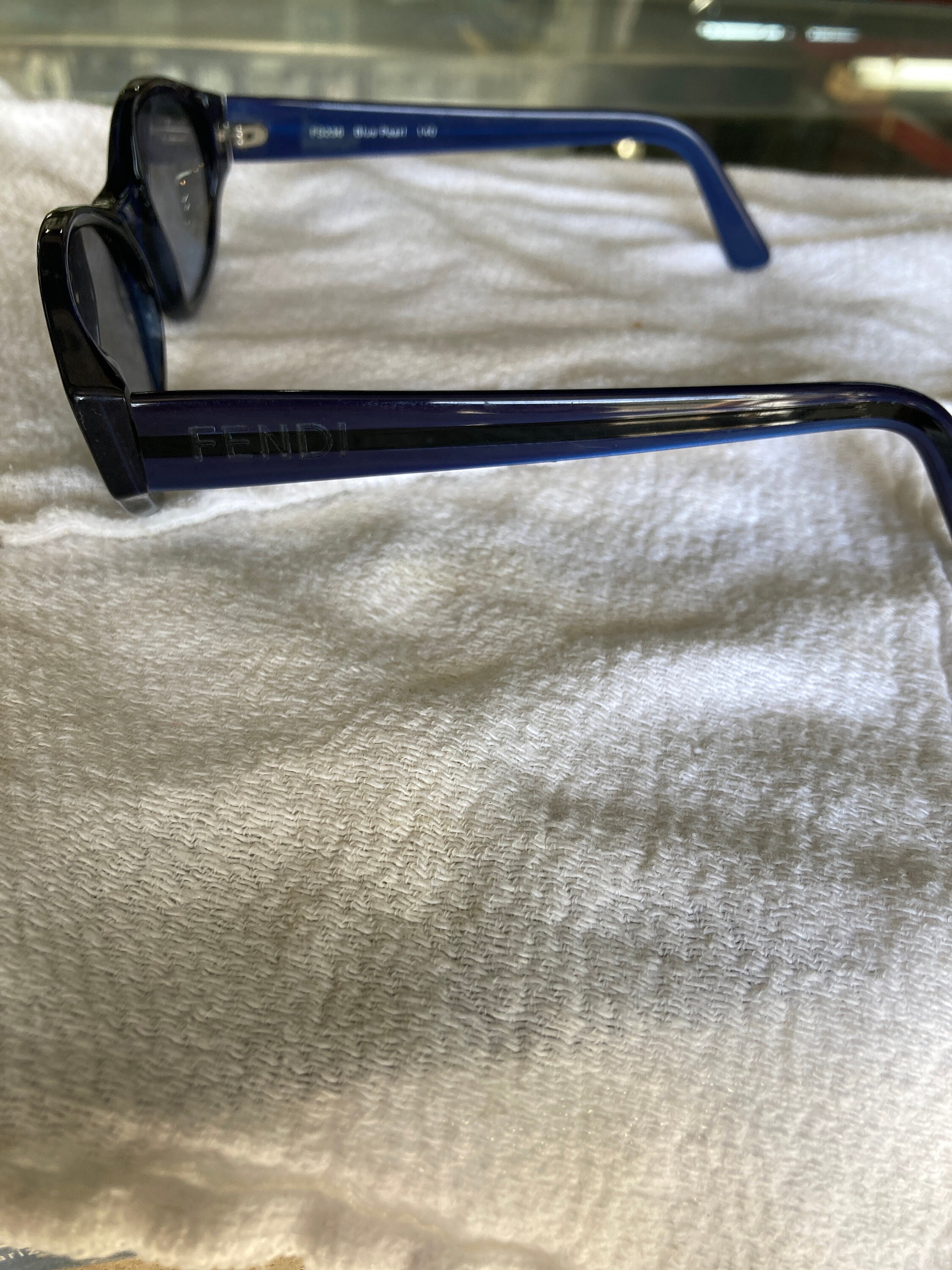 Vintage Fendi Sunglasses Blue Pearl - Etsy