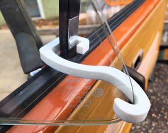 2 Volkswagen VW Vanagon Wing Window Holder Arms, VW Vanagon T3 Accessories Triangle Window Arm Holder, VW T3 Camping Must Haves For Travel.