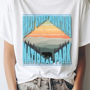 Great Smoky Mountains National Park PNG, SVG, and JPEG - Appalachia Sublimation Design, Instant Digital Download, Print File for Crafters