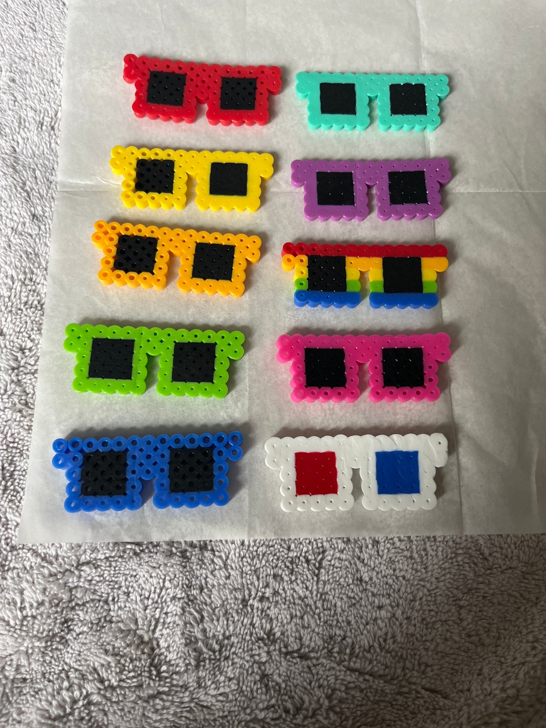 Perler Bead Sunglasses 10 Pack Etsy