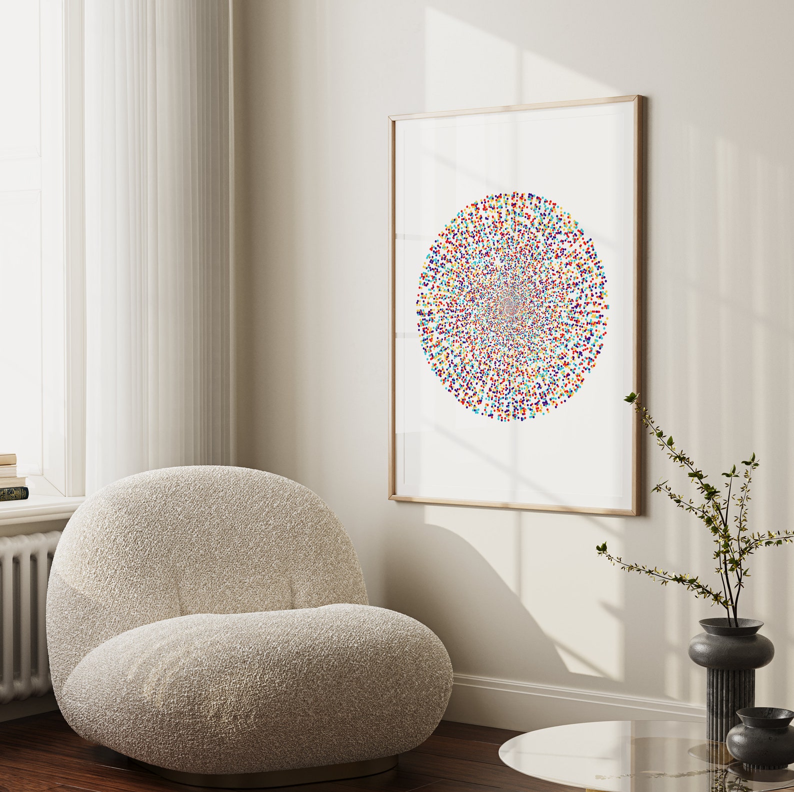 Prime Number Spiral, Abstract Math Art, Mathematics Print, Maths Poster ...