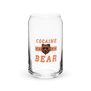 Chicago Bumpin Bear Can-Shaped Glass