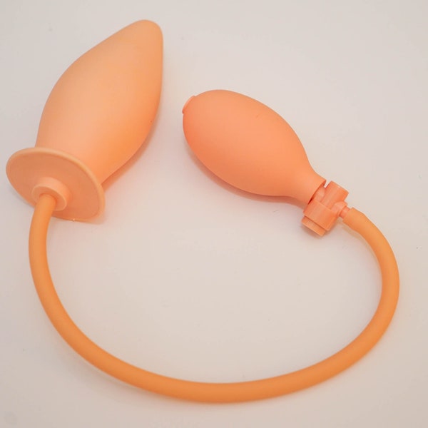 Inflatable Anal Butt Plug - Clear Coloured