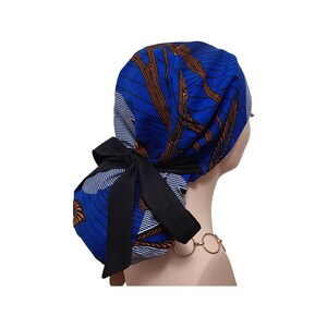 Satin-lined African print Pony-tail scrub hat,  Nurses&#39; cap, Surgical scrub Hat, Pony-tail scrub hat, Medical scrub hat.