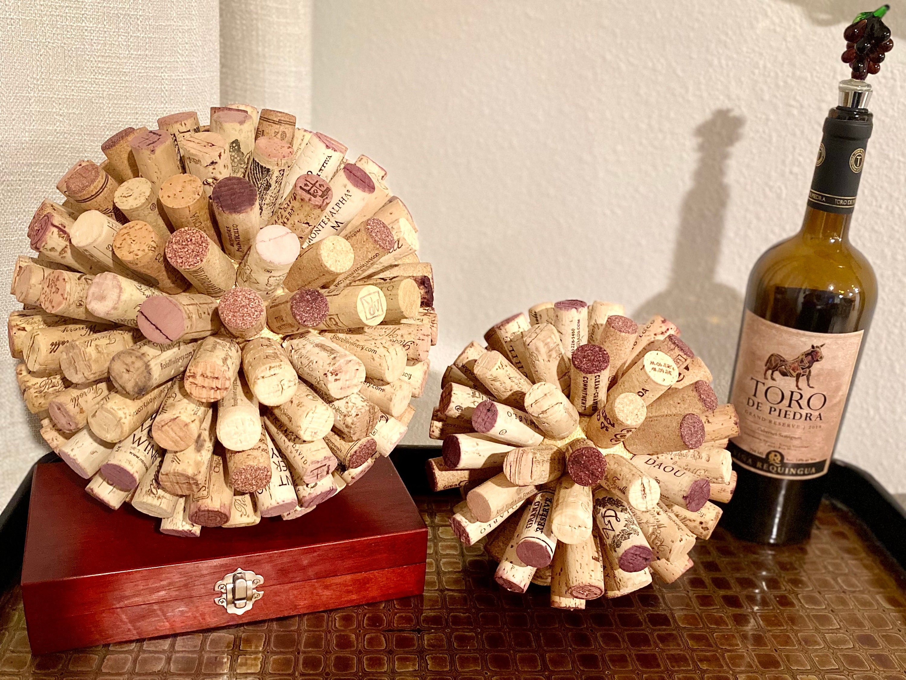 Decorative Wine Cork Sphere, Wine Cork Starburst, Wine Cork Ball Etsy