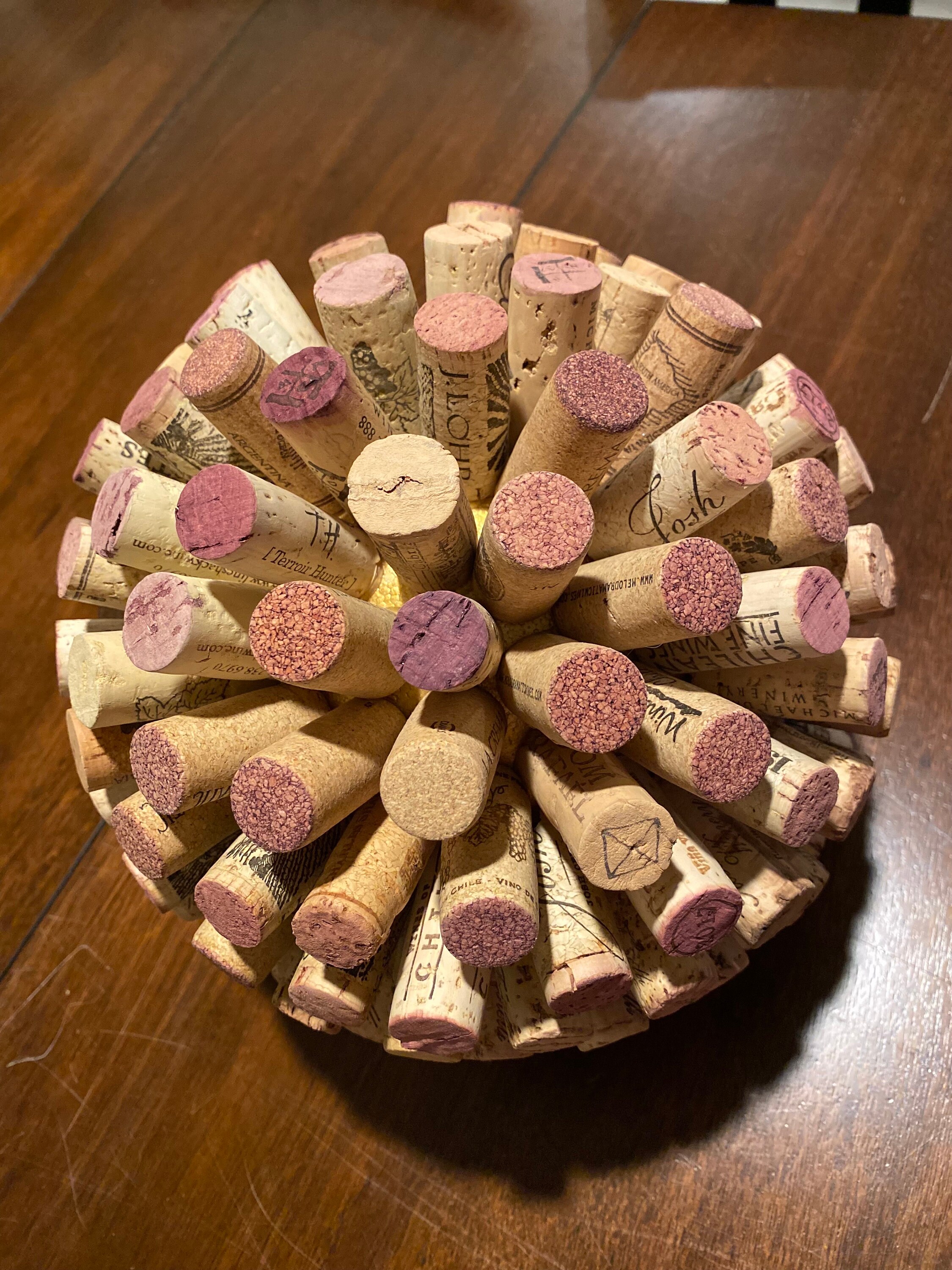 Decorative Wine Cork Sphere, Wine Cork Starburst, Wine Cork Ball Etsy