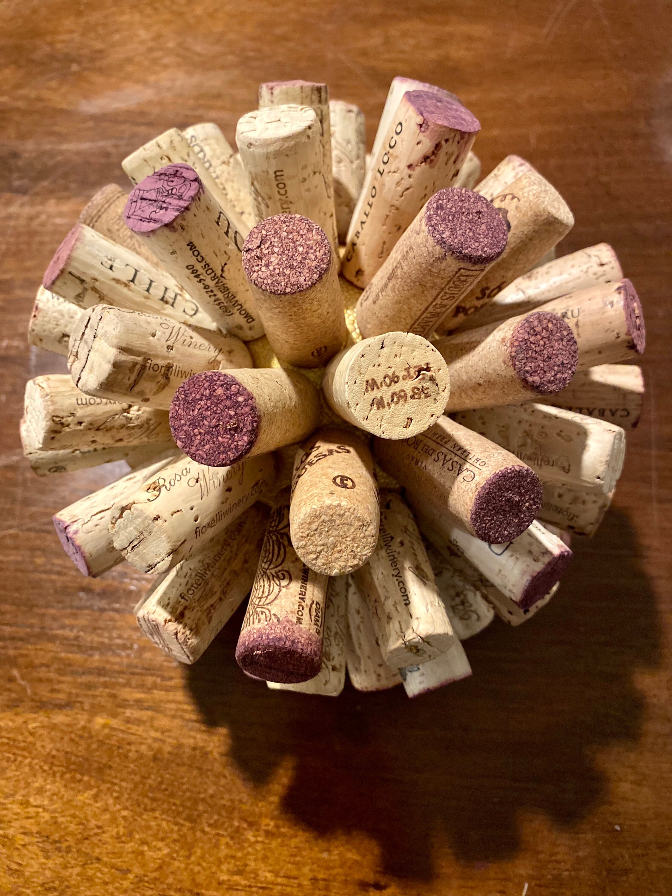 Decorative Wine Cork Sphere, Wine Cork Starburst, Wine Cork Ball Etsy