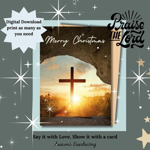 Festeggia con la nostra collezione natalizia Praise The Lord! Download digitali immediati con bellissimi design per un tocco speciale di festa.