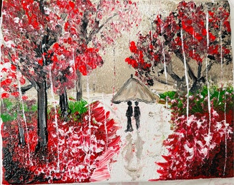 Couple acrylic painting