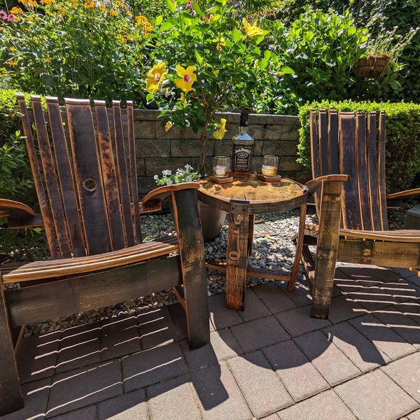 Wine Barrel Chair Etsy