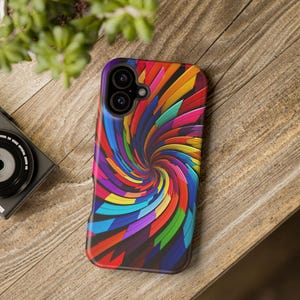 Colorful iPhone Case - Color Trip Design for 13 14 15 16 Pro Max Mini - Perfect Gift for Boyfriend Girlfriend Mom Dad Wife