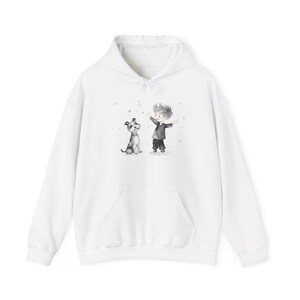 Happy Companions, Dog Lover Hooded Sweatshirt, Gift for Her, Gift for Girlfriend, Womens Sweatshirt, Gift for Animal Lover, Gift for Mom