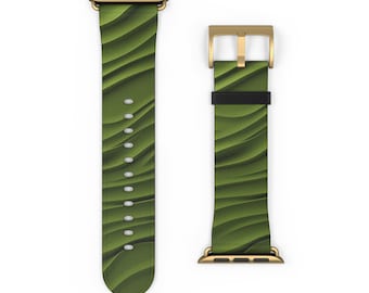 Colorful Olive Ripple Apple Watch Band - Perfect Gift for Her Mom Friend or Coworker