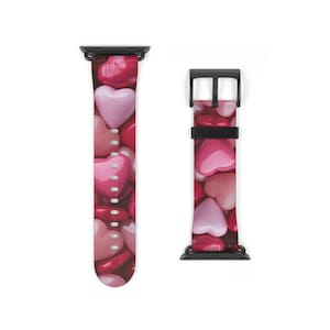 Apple Watch Band Colorful Hearts Gift for Girlfriend Gift for Her Gift for Mom Gift for Friend Gift for Mother Gift For Teen Gift for Wife