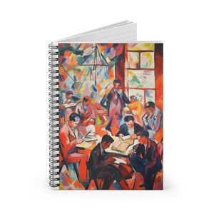 Matisse inspirierte Wandbild von Studenten - Spiralblock - Linierte Linie