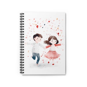 Blossoming Affection - lebhaftes Farb Cover Notizbuch, niedliches Spiral Notizbuch, Tagebuch, Notizbuch liniert, Notizbuch Schule Lehrer, Notizbuch Schüler Geschenk