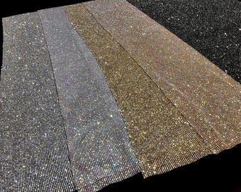 DIY Rhinestone, JUST Rhinestone Sheet, Crystal Fabric, Rhinestone Panel