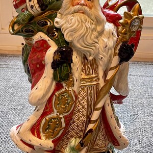FITZ AND FLOYD サンタ 置物 飾り オルゴール