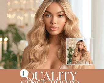 Quality AI Stock Photos for Lifestyle, Beauty, Fashion and Hair Photography, Hair Models, Fashion Models, Stock Photos