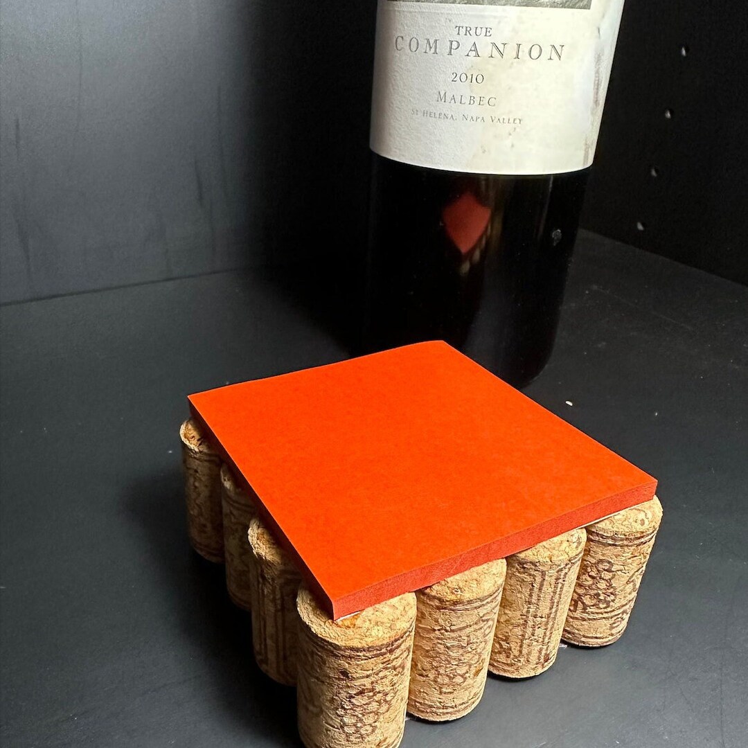 Wine Cork Notepad - Wine Aficionados - Perfect for Your Desk or Counter ...