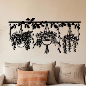 Garden Flower Metal Wall Art, Outdoor Metal Home Decor, Porch Metal Wall Hang, Unique Birthday Gift, Bestseller Gift, Mother&#39;s Day Gift