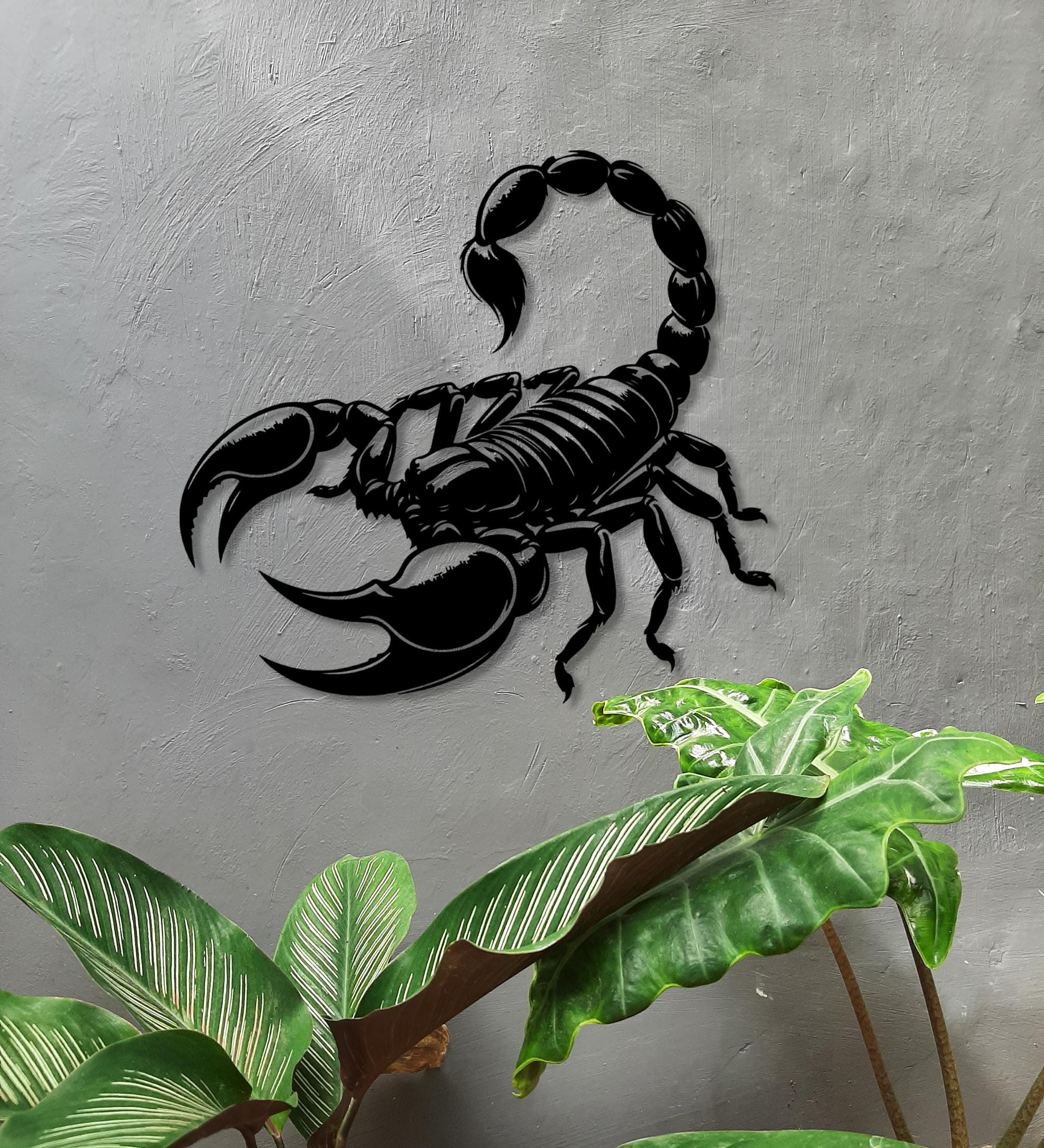 Emblema De Escorpión Cromado Con Diseño 3d Alacrán